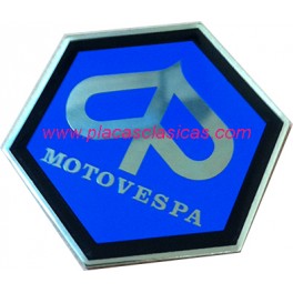 Placa MOTOVESPA hexagonal 31 mm PL-229