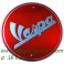 Placa Vespa circular roja d.38 PL-134