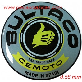 Anagrama resina BULTACO gris d.56 PL-314