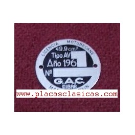 Placa G.A.C. 49,9 AV 196X PL-116
