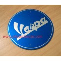 Placa VESPA Circular 54 mm Azul/Aluminio PL-135/B-