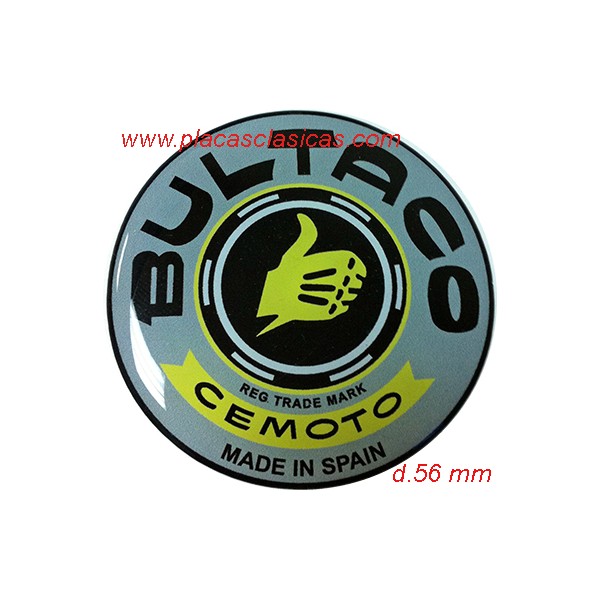 Anagrama resina BULTACO gris d.56 PL-314 Image