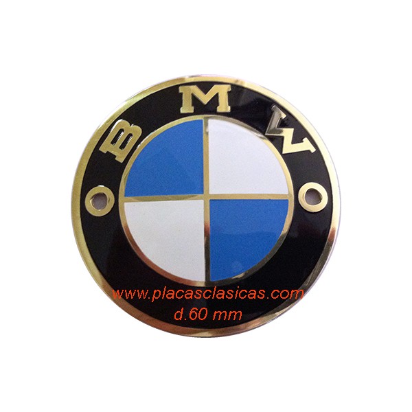 Placa Anagrama BMW 60 dorada PL-207-D Image