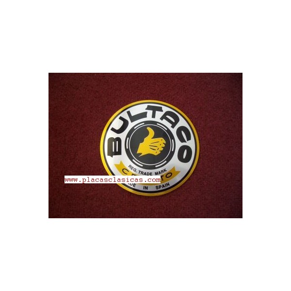 Placa Anagrama Deposito Bultaco PL-205 Image