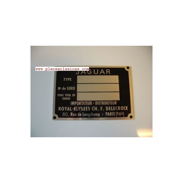 Placa Jaguar France Image