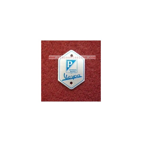 Placa MOTOVESPA Madrid Rombo PL-128 Image